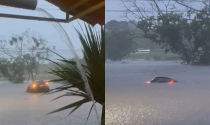 Vídeo: Mulher morre após enxurrada arrastar veículo durante temporal em SP