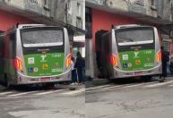 SP: Ônibus desgovernado atinge veículos, invade comércio e deixa 5 feridos
