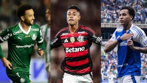 Palmeiras, Flamengo e Cruzeiro estão na briga pelo título
