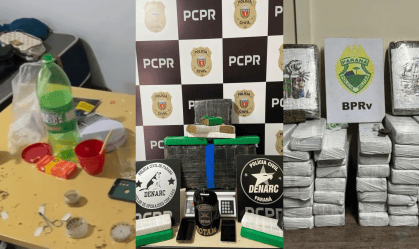 Quadrilha que movimentava 1,5 toneladas de drogas é alvo de operação no PR