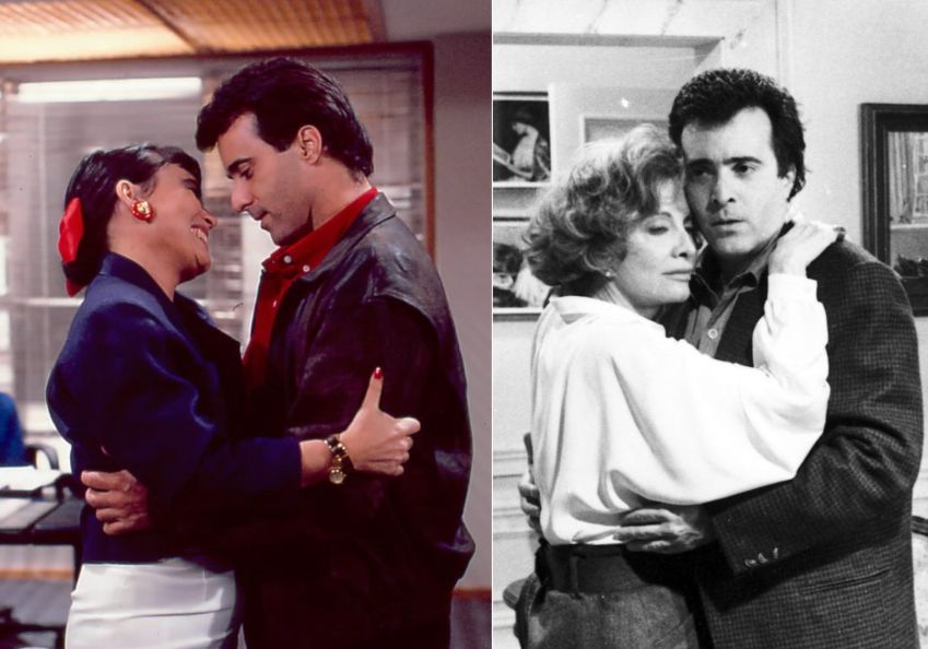 Edu casou com Maria do Carmo, mas a madrasta, Laurinha, era apaixonada por ele em "Rainha da Sucata" • Divulgação/Globo