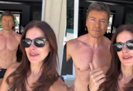 Rodrigo Faro erra filtro solar da esposa e mancha o rosto; veja