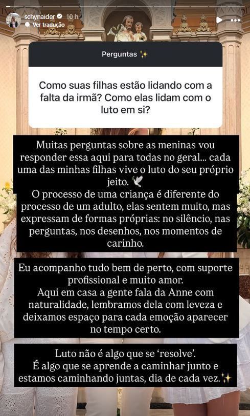 Schynaider Moura fala sobre luto das filhas após morte da primogênita • Instagram/Schynaider Moura