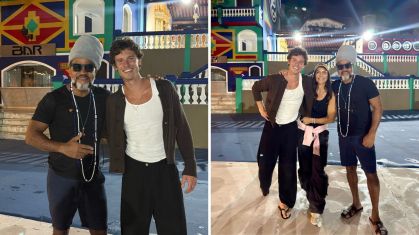 Carlinhos Brown recebe visita de Shawn Mendes e Ivete Sangalo