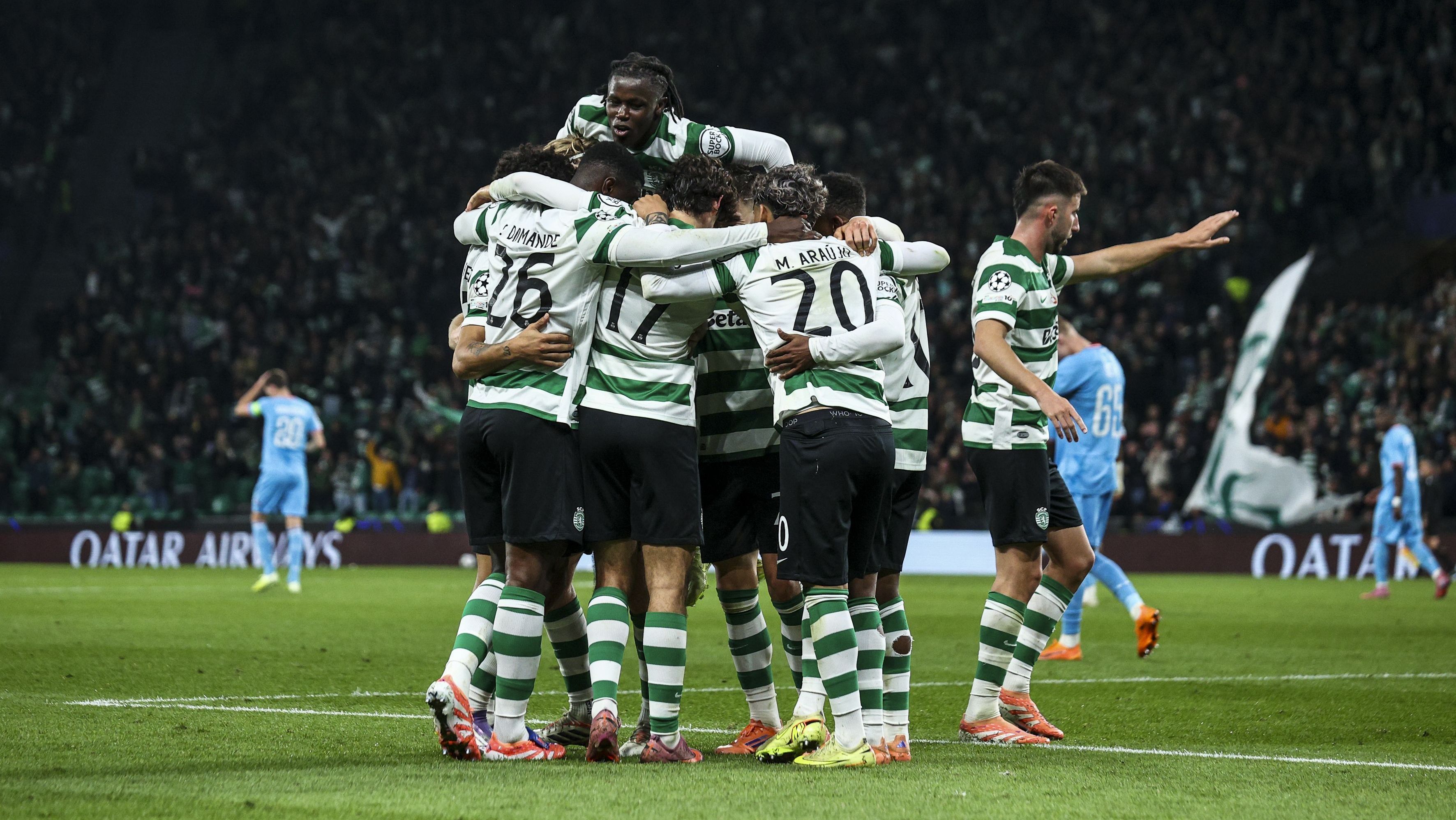 Sporting vence Brugge e chega no top-8 da Champions League