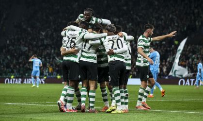 Sporting amassa Brugge e entra no top-8 da Champions League
