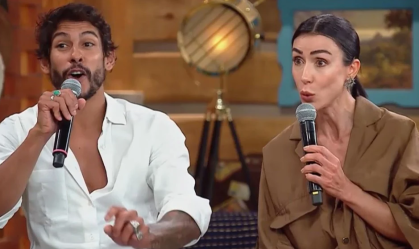 "A Fazenda": Michelle e Shia afirmam continuar romance fora do reality