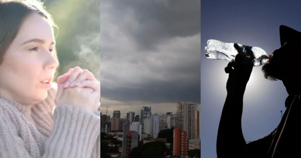 Frio, chuva e tempo seco: veja diferentes alertas climáticos em todo Brasil