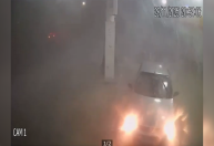 Vídeo: carro é arrastado durante fortes temporais em Santa Catarina