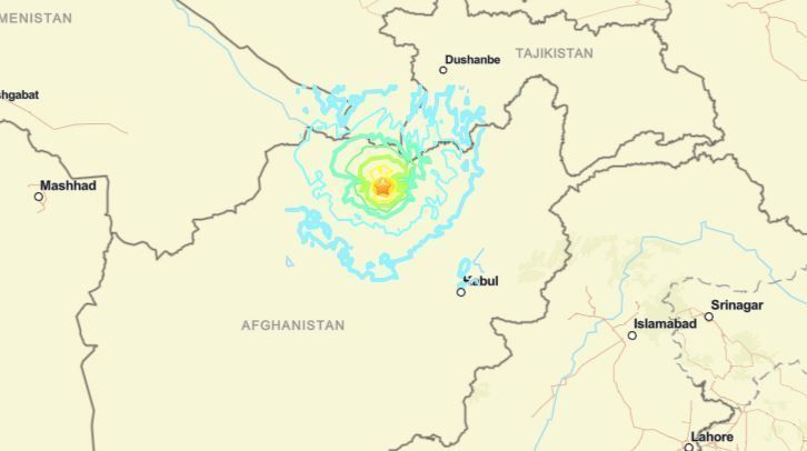 Terremoto de magnitude 6,3 atinge o Afeganistão