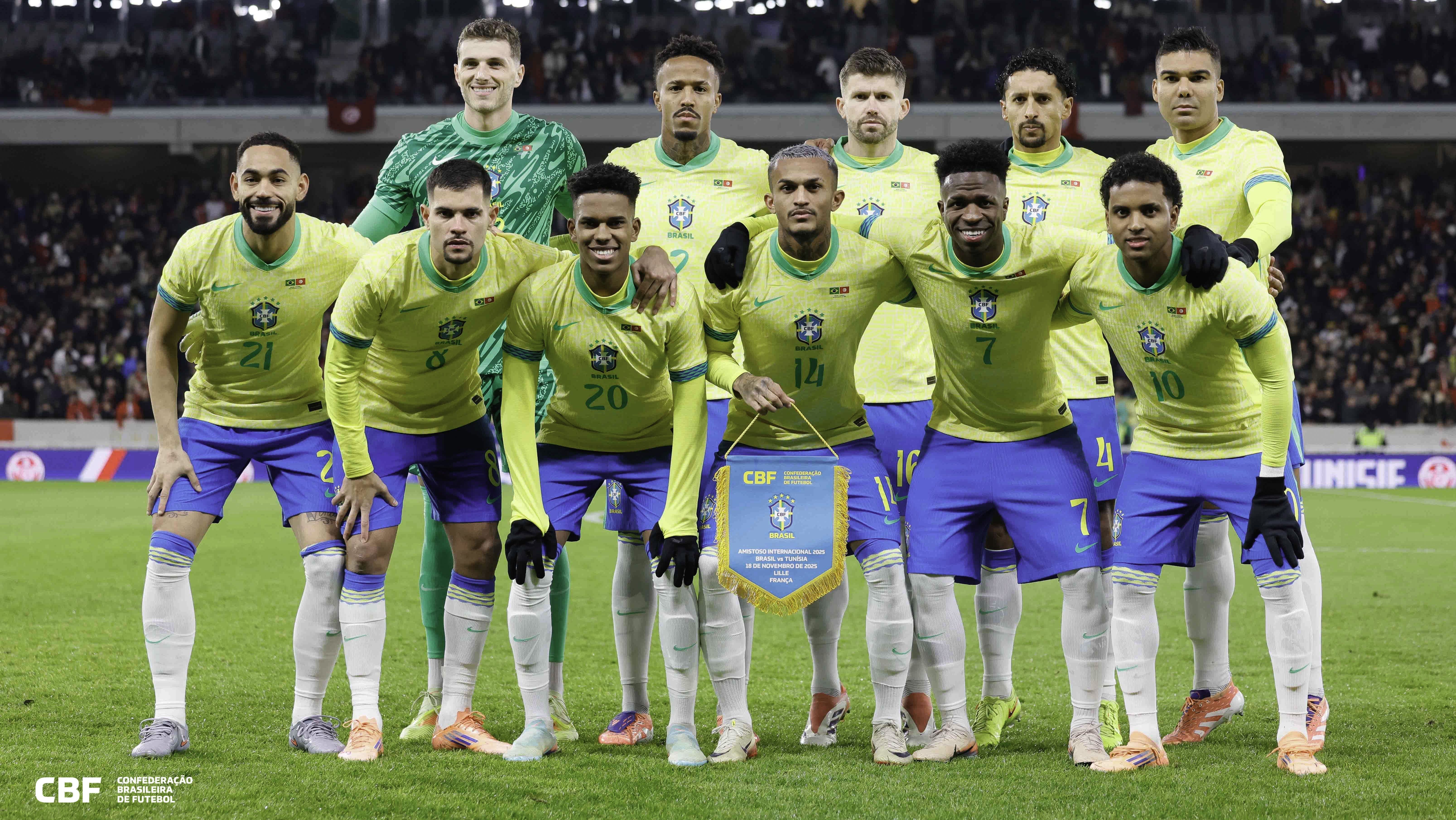 Seleção Brasileira empatou com a Tunísia em amistoso