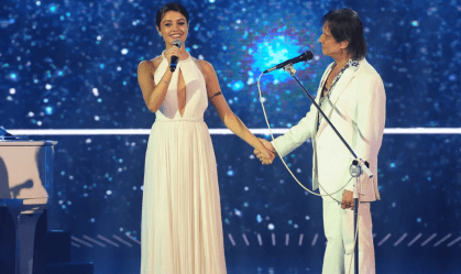 "Três Graças": Sophie Charlotte canta com Roberto Carlos tema de Gerluce