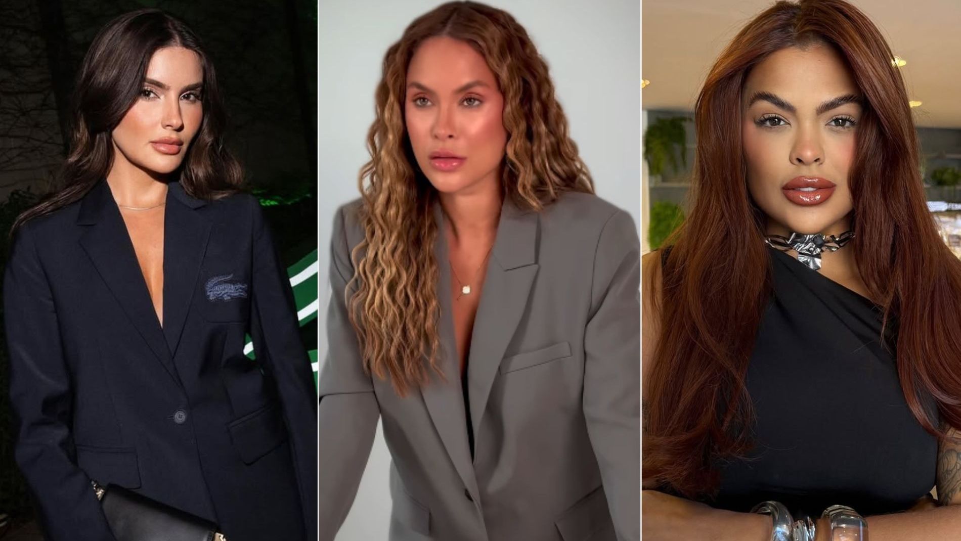 Thais Braz, Sarah Andrade e Paula Freitas, ex-BBBs que estão na quarta temporada de "Túnel do Amor" • Reprodução/Instagram