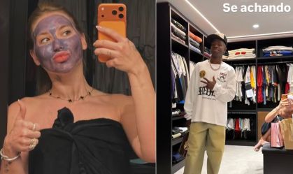 Virginia faz ritual de beleza e mostra Vini Jr. antes do jogo: "Se achando"