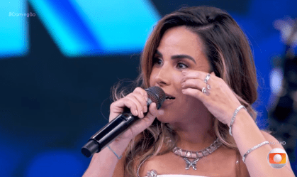 Wanessa Camargo se emociona com homenagem no "Domingão com Huck"