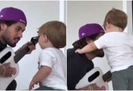 Zé Felipe canta para José Leonardo, e reação do pequeno viraliza
