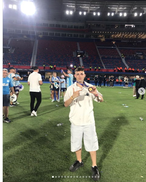 Alejo Ciganotto, torcedor do Racing 