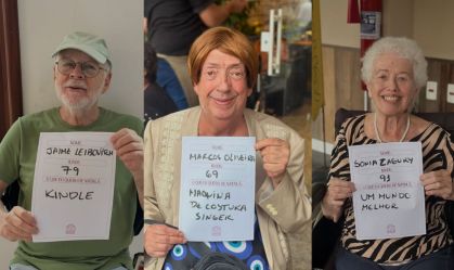 Idosos do Retiro dos Artistas mostram o que querem de presente de Natal