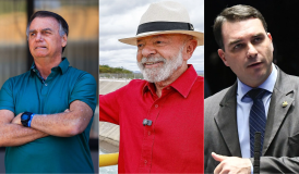 Datafolha: Bolsonaro é rejeitado por 45%; Lula, 44% e Flávio, 38%