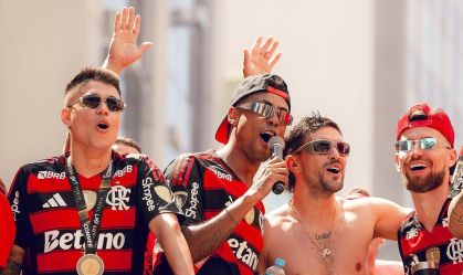 Bruno Henrique, do Flamengo, se confunde e diz: “Sou tricampeonato”