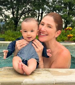 A atriz Dani Calabresa, 43, posta foto com filho, Bernardo