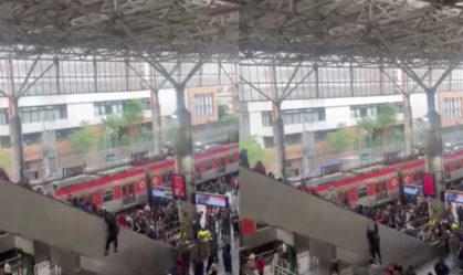 Escada rolante da Estação Brás trava, derruba pessoas e deixa 13 feridos