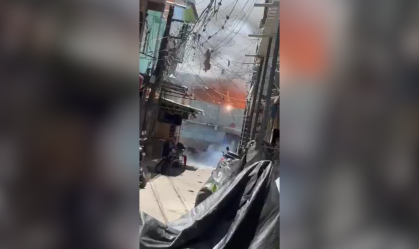 Vídeo: Fogos de Natal provocam incêndio no Complexo da Maré (RJ)