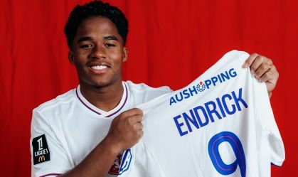 Endrick foi emprestado ao Lyon, da França