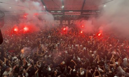 Copa do Brasil: Veja reação na quadra da Gaviões após gol de Yuri Alberto