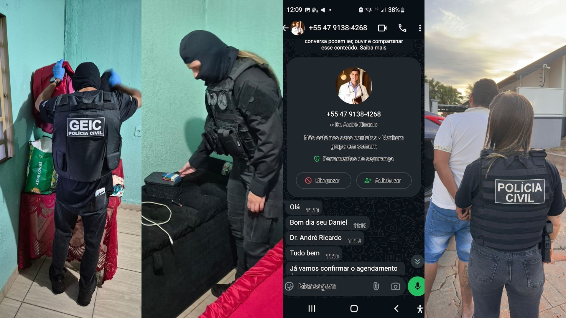 Polícia prende quadrilha que aplicava golpe do falso médico no RS