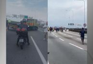 Ponte Rio-Niterói é interditada após homem invadir pista