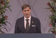 Presidente do Nobel pede que Maduro renuncie em cerimônia para María Corina