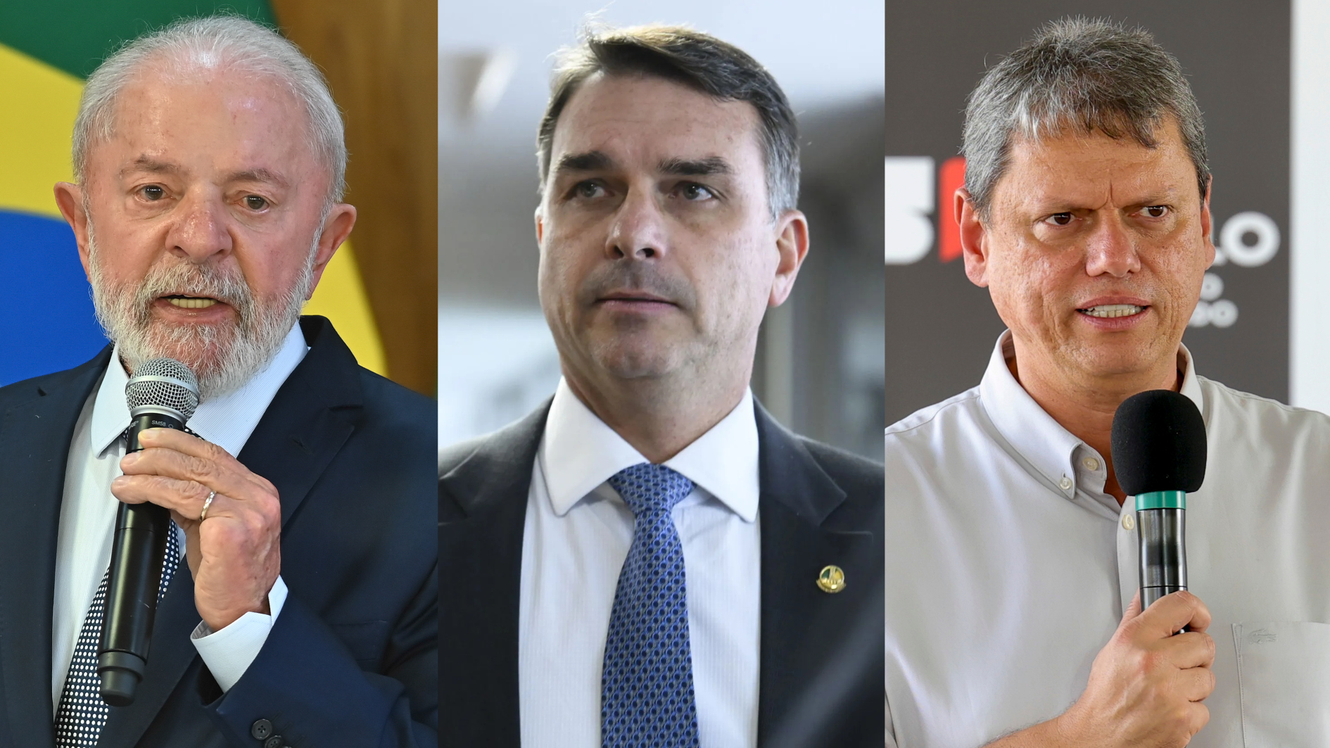 Lula, Flávio e Tarcísio