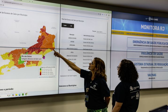 SES monita calor extremo no estado do RJ • Divulgação - SES