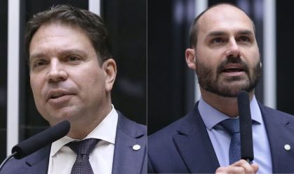 Hugo Motta declara perda de mandato de Eduardo Bolsonaro e Ramagem