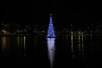 Após cinco anos, árvore de Natal da Lagoa é reinaugurada no Rio