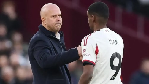 Arne Slot e Alexander Isak