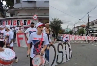 São Paulo: torcida protesta contra diretoria antes de jogo na Vila Belmiro