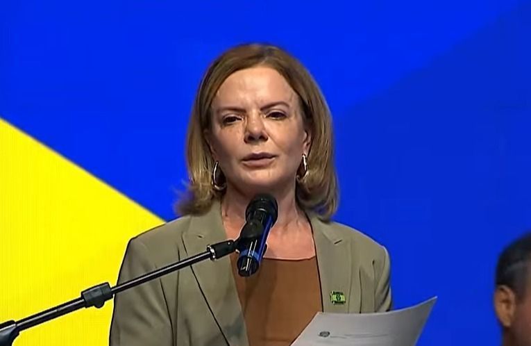 A ministra de Relações Institucionais, Gleisi Hoffmann