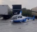 Helicóptero da TV Bandeirantes cai na Dutra, na altura de Guarulhos