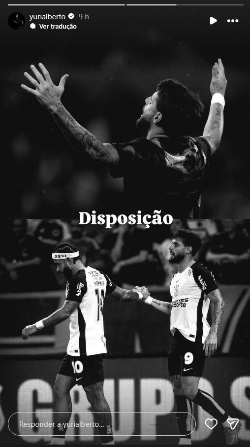 Yuri Alberto volta a jogar após dois jogos fora por conta de lesão