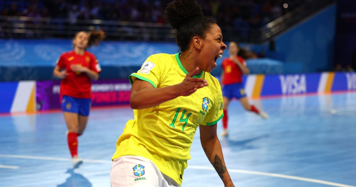 Brasil vence Espanha e garante vaga na final do Mundial Feminino de Futsal