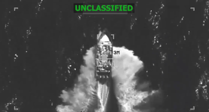 Comando Sul dos EUA divulga imagens de ataque a barco no Pacífico