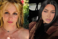 Britney Spears aparece em clique colada com irmãs Kardashians