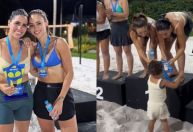 Bruna Biancardi vence campeonato e recebe medalha da filha Mavie