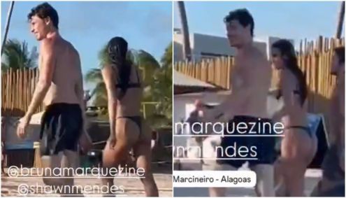 Flagra em Alagoas: Bruna Marquezine e Shawn Mendes trocam beijo à beira-mar