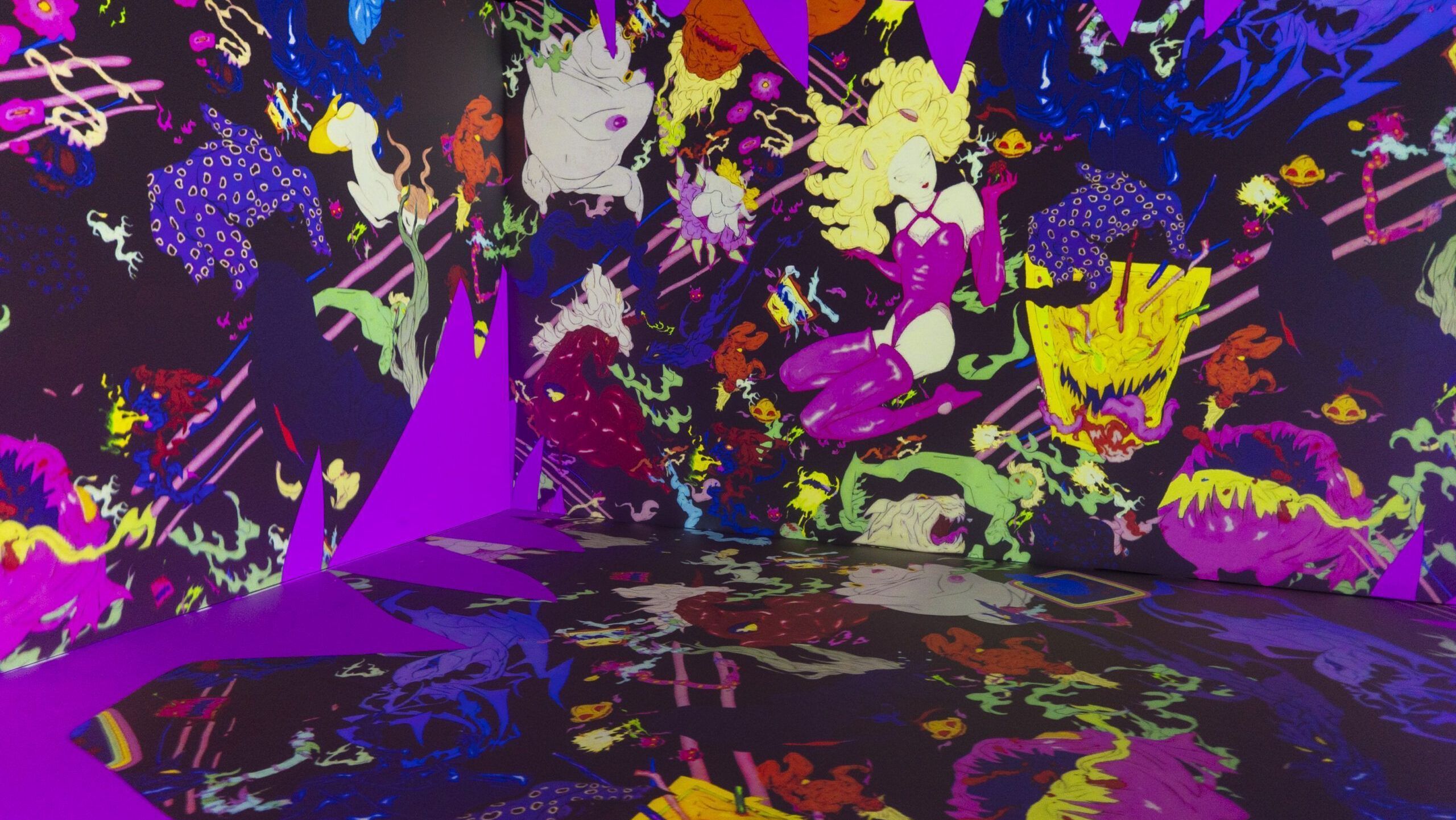Sala imersão da exposição “Além da Fantasia” no CCBB, em Belo Horizonte