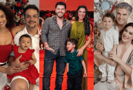 Famosos posam com a família em véspera de Natal; veja fotos