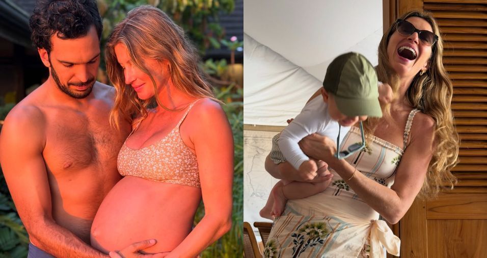 Gisele publica registros raros ao lado da família: “Lugar especial”