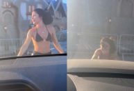 Jade Picon aparece empurrando carro após problema: "Natal diferenciado"